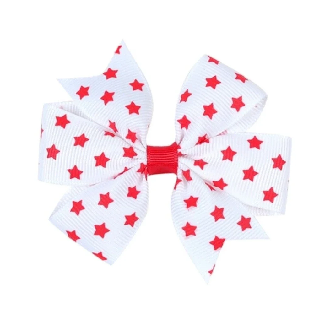 🇺🇸 America 250 USA Patriotic Hair Bow Set Red White Blue 4th Of July NEW